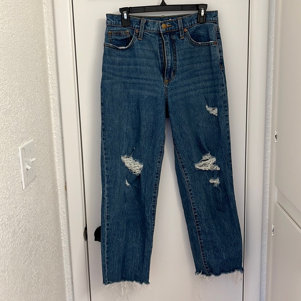 Distressed jeans!